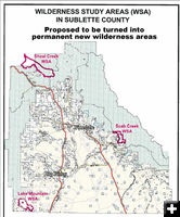 Proposed new wilderness areas in Sublette County. Photo by .
