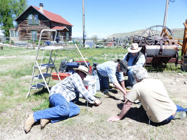 Starting to open it up. Photo by Dawn Ballou, Pinedale Online.