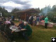 Outdoor Chow. Photo by Bob Rule, KPIN 101.1FM Radio.