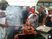 Grilling. Photo by Dawn Ballou, Pinedale Online.