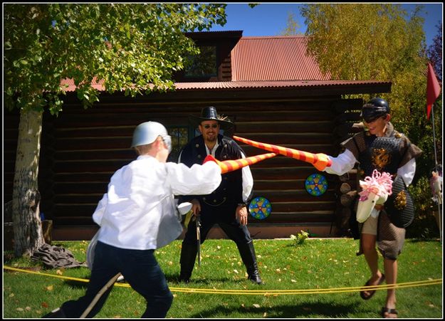 Sword Play. Photo by Terry Allen.