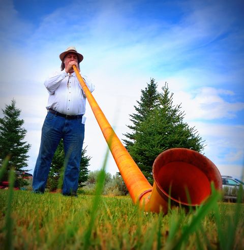 An Alpenhorn Master. Photo by Terry Allen.