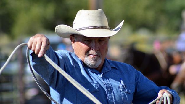 Working the Rope. Photo by Terry Allen.