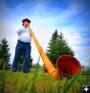 An Alpenhorn Master. Photo by Terry Allen.