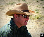 Nice hat, Travis Bing.. Photo by Terry Allen.