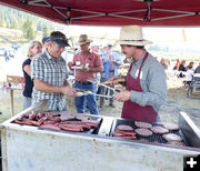 Food line. Photo by Dawn Ballou, Pinedale Online.