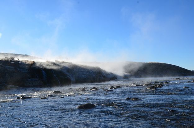 Kendall Hot Springs Falls. Photo by Terry Allen.