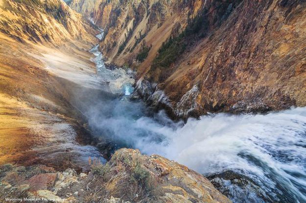 Brink of Lower Falls. Photo by Dave Bell.