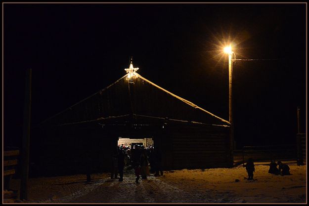 Entering the Stable. Photo by Terry Allen.