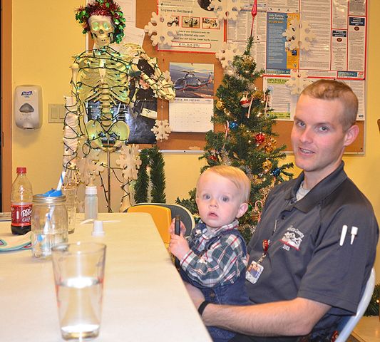 Alex and Son at Ambulance Barn. Photo by Terry Allen.