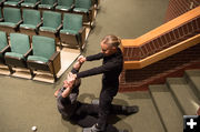 Stretching. Photo by Arnold Brokling.