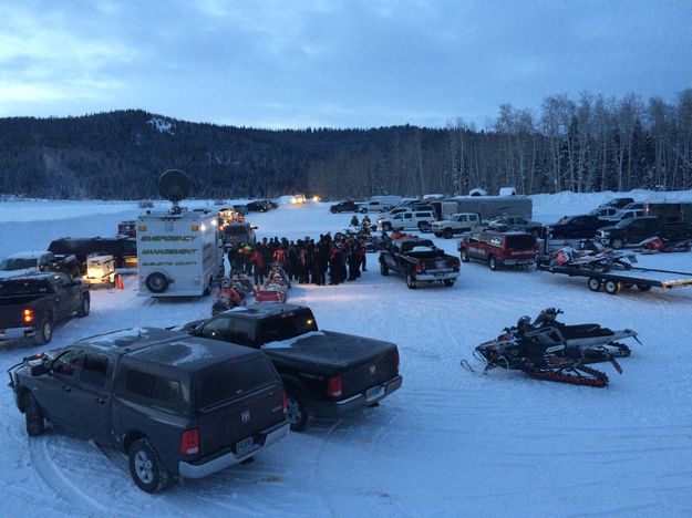 Tip Top Search & Rescue briefing. Photo by Sublette County Sheriff's Office.