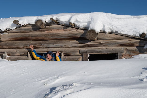 Buried in Snow. Photo by Arnold Brokling.