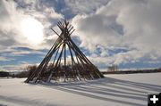 Crow Sun Dance Lodge. Photo by Terry Allen.