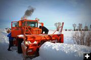 Antique Oshkosh Snow Blower. Photo by Terry Allen.