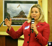 Liz Cheney. Photo by Dawn Ballou, Pinedale Online.