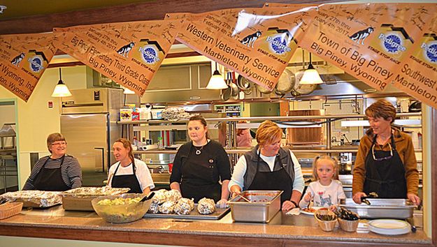 Food Servers. Photo by Terry Allen.