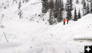 Glory Bowl avalanche close up. Photo by WYDOT.