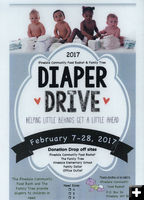 2017 Diaper Drive. Photo by Pinedale Food Basket.