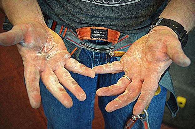 Hands of a Climber. Photo by Terry Allen.