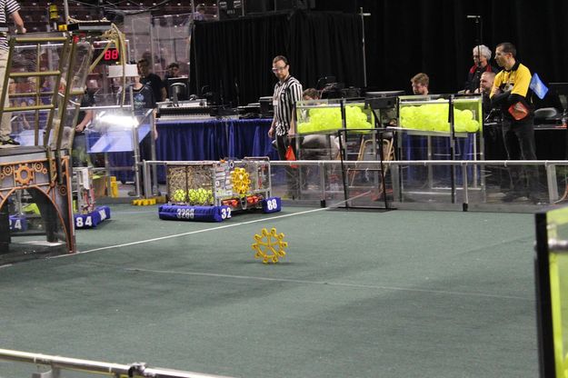 On the field. Photo by Big Piney Robotics.