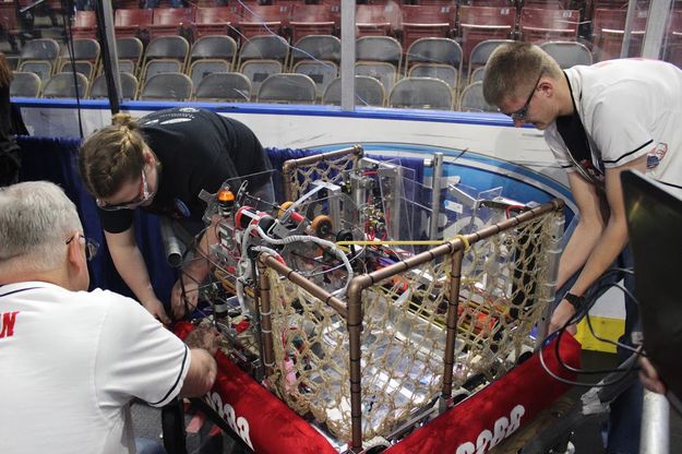 Changing to red. Photo by Big Piney Robotics.