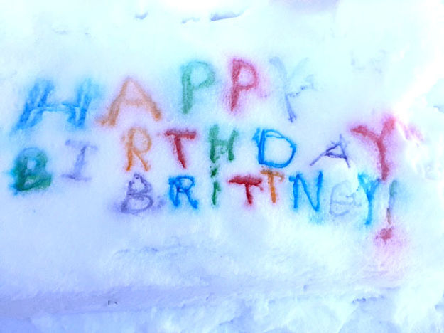 Happy Birthday. Photo by White Pine Resort.