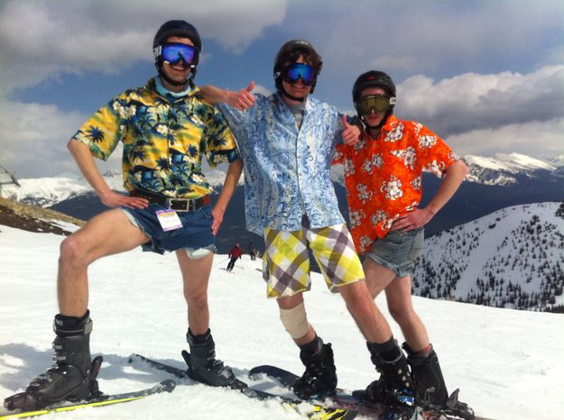 Hawaiian Shirt Day. Photo by White Pine Resort.