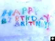 Happy Birthday. Photo by White Pine Resort.