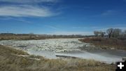 Green River ice. Photo by Deputy D. Ruby, Sublette County Sheriffs Office.