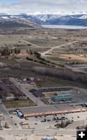 Ridleys and Fremont Lake. Photo by Rita Donham, Wyoming Aero Photo.