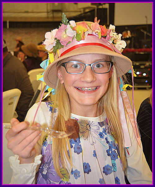 Margaret and Her Cake. Photo by Terry Allen.