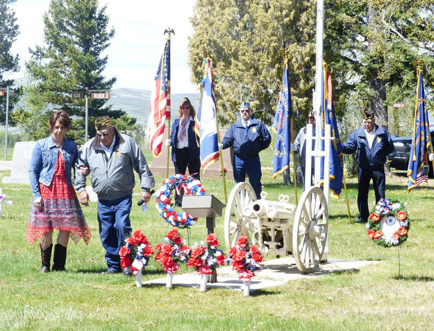 VFW Wreath. Photo by Dawn Ballou, Pinedale Online.