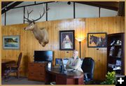 Lisanne Fear at Her Desk. Photo by Terry Allen.