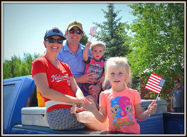 Flag Wavers. Photo by Terry Allen.