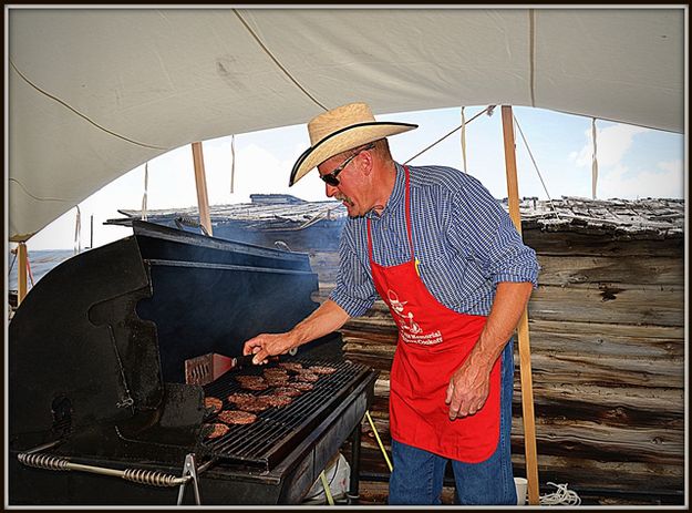 Bob Beiermann Does the Meat. Photo by Terry Allen.