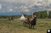 Riding in to Rendezvous. Photo by Arnold Brokling.