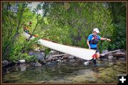 Putting Canoe in at Surly Pika. Photo by Terry Allen.