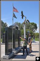 Josh and Jesse Murphy at the Memorial. Photo by Terry Allen.