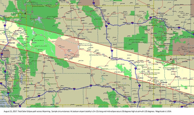 Eclipse in Wyoming. Photo by .