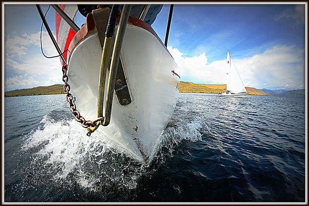 Bow of Opa's Dream. Photo by Terry Allen.