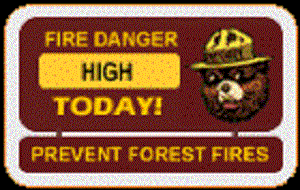 High Fire Danger. Photo by .