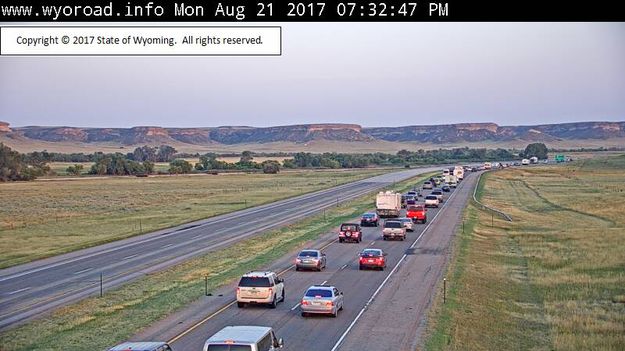 I-25 Chugwater N . Photo by WYDOT webcam.