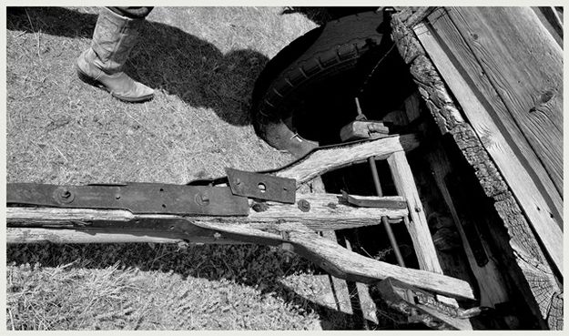 New Boot and Old Wagon. Photo by Terry Allen.