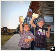 Making Butter. Photo by Terry Allen.