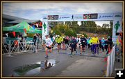 The Half Marathon Start. Photo by Terry Allen.