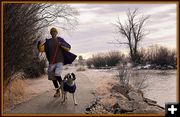 Trotting Along Pine Creek. Photo by Terry Allen.