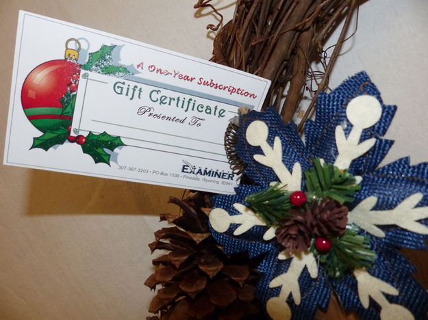 SE Gift Certificate. Photo by Dawn Ballou, Pinedale Online.