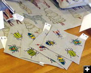 Insect coasters. Photo by Dawn Ballou, Pinedale Online.