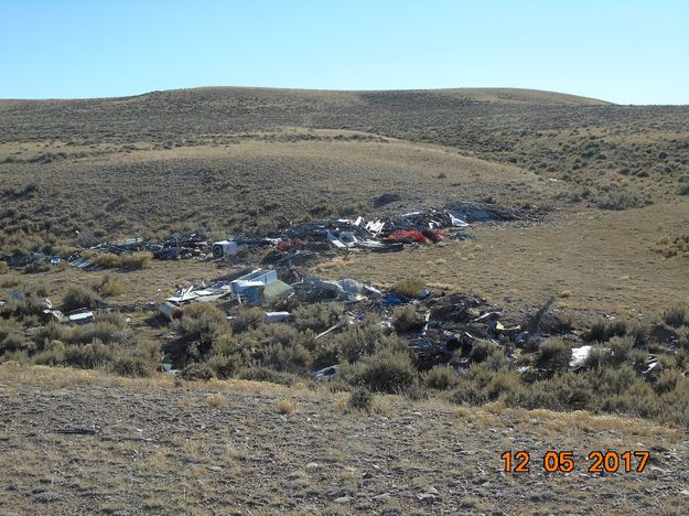 Before cleanup. Photo by Bureau of Land Management.